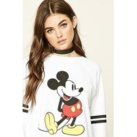 Mickey Mouse Striped Sweatshirt