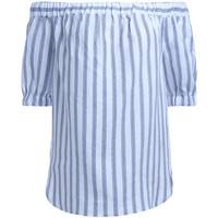MICHAEL Michael Kors Michael Kors blouse in linen light blue and white stripes women\'s Blouse in Multicolour