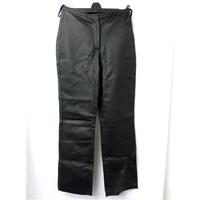 milan size s black leather trousers