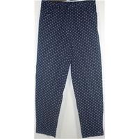 Michele size 14 - navy+white polka dots - trousers