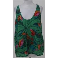 Miss Sixty - Size: L - Green floral - Sleeveless top
