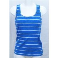Mistral blue striped vest top Size 14