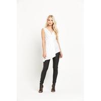 Miss Selfridge White Twist Tunic