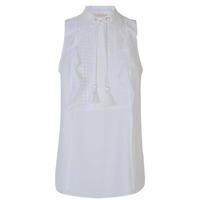 MICHAEL MICHAEL KORS Lace Panel Sleeveless Blouse