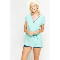 Mint Mini Tie Up Tunic