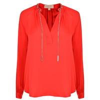 MICHAEL MICHAEL KORS Chain Long Sleeve Blouse