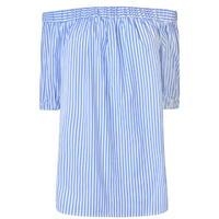 MICHAEL MICHAEL KORS Striped Off The Shoulder Top