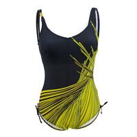 miradonna black and yellow 1 piece swimsuit shangai diana laces