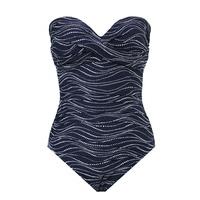 miraclesuit 1 piece navy blue swimsuit barcelona sonar