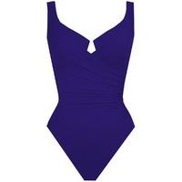 Miraclesuit 1 Piece Purple Women Swimsuit B to G cups Escape