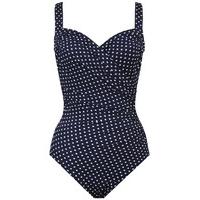 Miraclesuit 1 Piece Navy Swimsuit Sanibel Dippin Dot