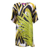 Miradonna Black and Yellow Tunic Shangai Kaftan