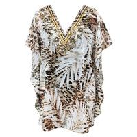 Miraclesuit Brown Tunic Sheer Safari