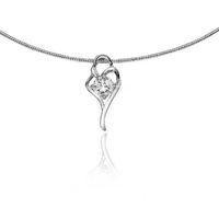 Mishca Jewels Sterling Silver Twisted Heart Pendant