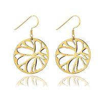 Mishca Jewels Gold Plated Sterling Silver Wave Earrings