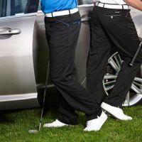 Mijas 24 Pro Stretch Funky Golf Trouser - Black/Blue