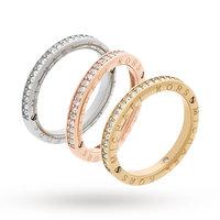 Michael Kors Three Coloured Stacking Ring - Ring Size P