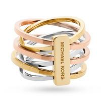 Michael Kors Three Colour Ring - Ring Size O