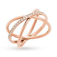 Michael Kors Rose Coloured Brilliance Ring - Ring Size P