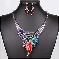 MISSING U Women Vintage / Party Silver Plated / Alloy / Rhinestone Necklace / Earrings Jewelry Sets