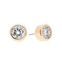 Michael Kors Brilliance Crystal GoldTone Stud Earrings