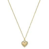Michael Kors Heritage Gold Heart Logo Necklace