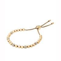 Michael Kors Brilliance Gold Tone Slider Bracelet