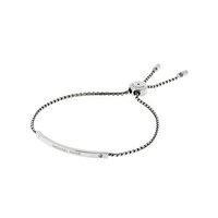 Michael Kors Ladies Slider Silver Tone Bracelet