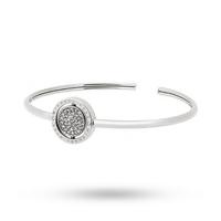 michael kors flip glitz silver tone reversible crystal bangle