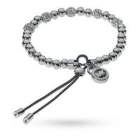 Michael Kors Stainless Steel Bead and Crystal Friendship Bracelet