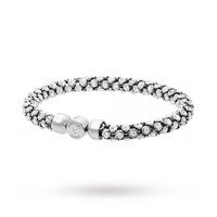 Michael Kors Ladies Silver Sparkle Pave Bracelets