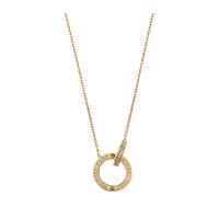 Michael Kors Yellow Gold Disc Necklace