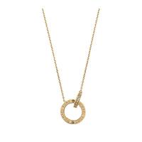 michael kors yellow gold disc necklace