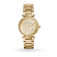 michael kors mk6056 ladies gold plated watch