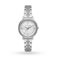 michael kors cinthia stainless steel three hand watch