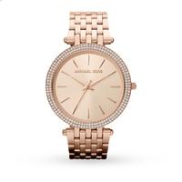 Michael Kors Ladies Rose Gold Plated Watch
