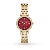 michael kors ladies mini darci gold steel bracelet watch mk3583