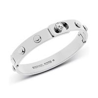 Michael Kors Astor stainless steel crystal buckle bangle