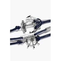 Mixed Anchor Charms Bracelet Pack - navy