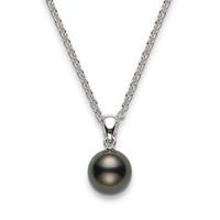 mikimoto necklace everyday collection black pearl