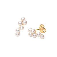 Mikimoto Earrings Bubble Akoya Pearls 18ct Yellow Gold