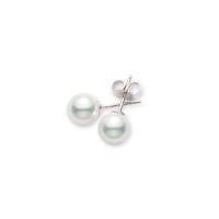 Mikimoto 18ct White Gold AAA Grade Pearl Stud Earrings