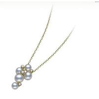Mikimoto Necklace Bubble Pearl 18ct Yellow Gold