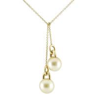 Mikimoto Necklace Yellow Pearl 18ct Yellow Gold D