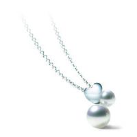 Mikimoto Necklaces Pearl Precious Heart 18ct White Gold