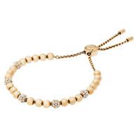 Michael Kors Gold Beaded Chain Slider Bracelet D
