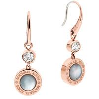 Michael Kors Earrings Logo Rose Gold D