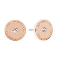 Michael Kors Earrings Logo Rose Gold D