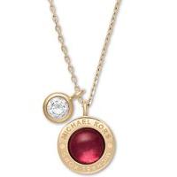 Michael Kors Necklace Logo Garnet D