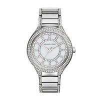 michael kors kerry silver crystal watch